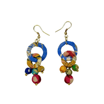 Kolczyki – z bawełny z recyklingu