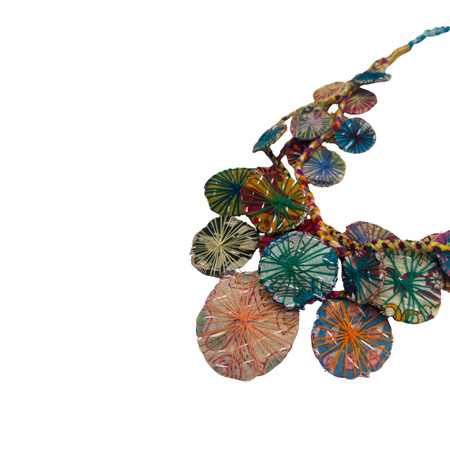 Naszyjnik – z bawełny z recyklingu