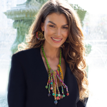 Naszyjnik – z bawełny z recyklingu