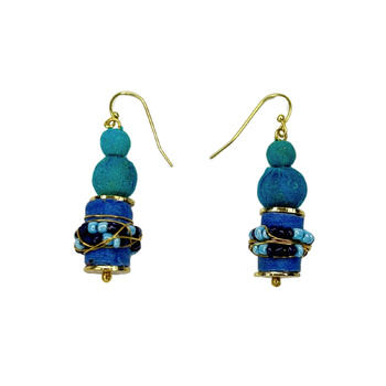 Kolczyki – z bawełny z recyklingu