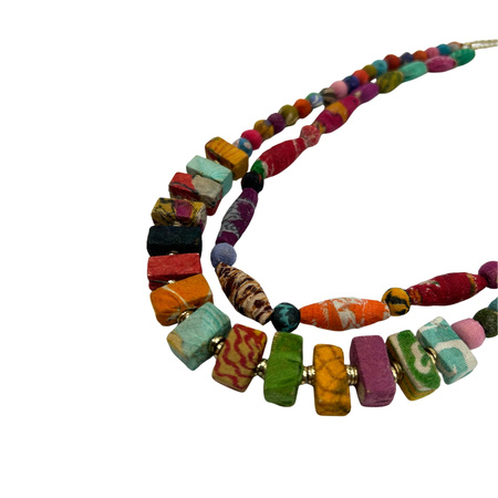 Naszyjnik – z bawełny z recyklingu