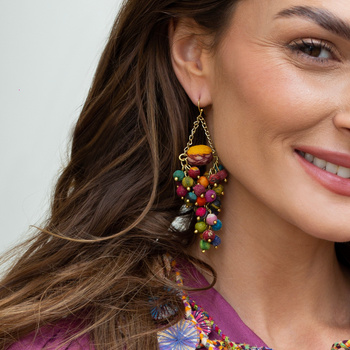 Kolczyki – z bawełny z recyklingu