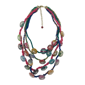 Naszyjnik – z bawełny z recyklingu