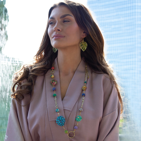 Naszyjnik – z bawełny z recyklingu