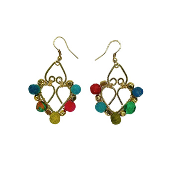 Kolczyki – z bawełny z recyklingu