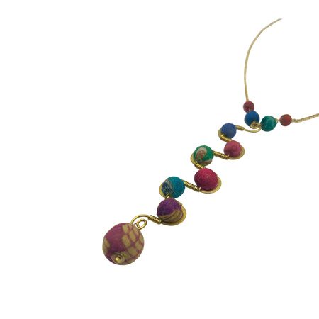 Naszyjnik – z bawełny z recyklingu